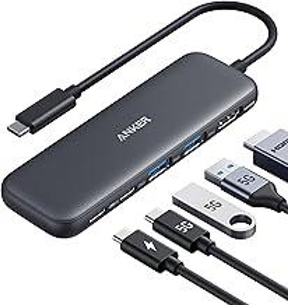 USB C Hub, 332 USB-C Hub (5-in-1) mit 4K HDMI Display, 5Gbps Datenanschluss und 2 USB-A Ports für MacBook Pro, Air, Dell XPS, Lenovo Thinkpad, HP ...