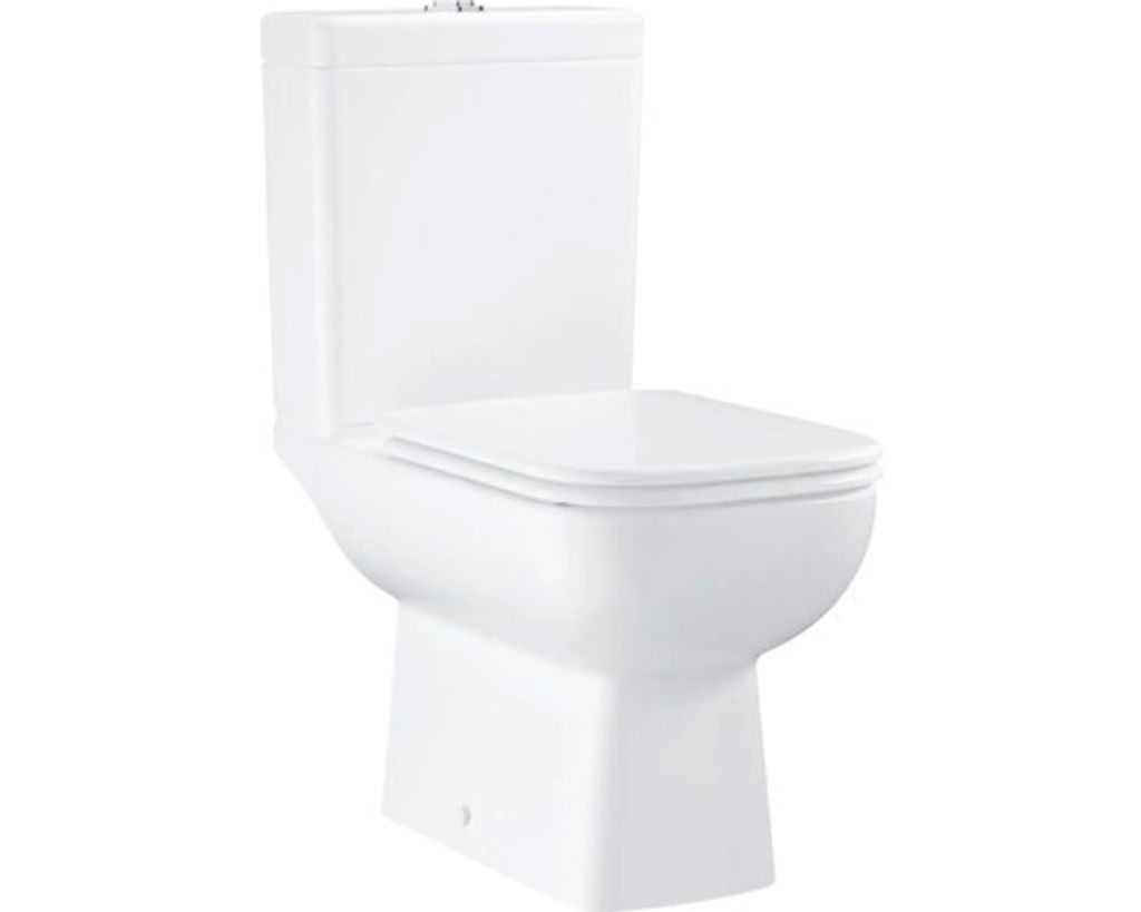 Grohe Start Edge - WC-Set mit Spülkasten und WC-Sitz SoftClose, Rimless, alpinweiß