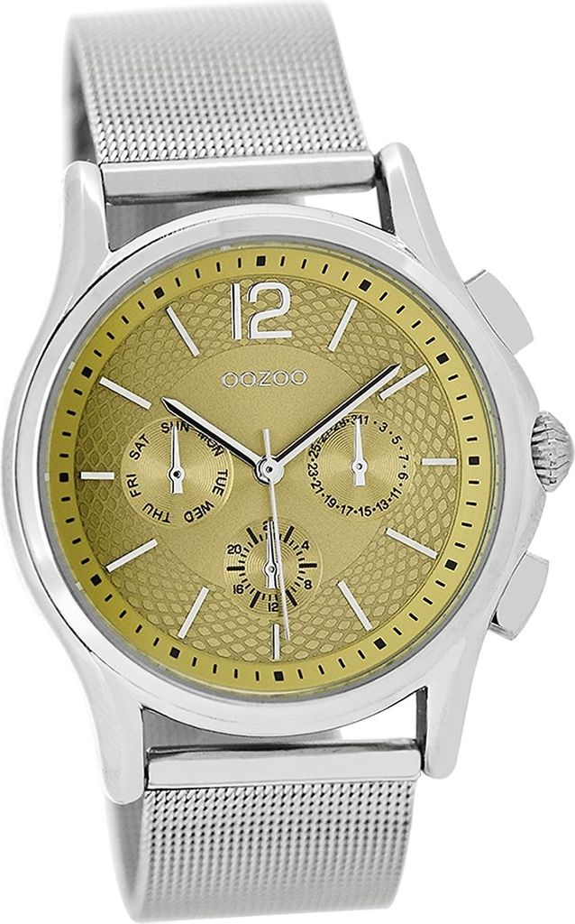 Oozoo Metall Damen Uhr Analog Quarzuhr Armband silber Timepieces D2UOC9105A