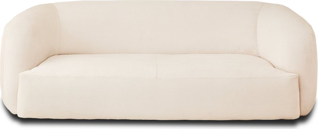 Lisa Design Ernee, 3-Sitzer Sofa, aus Samt , Beige