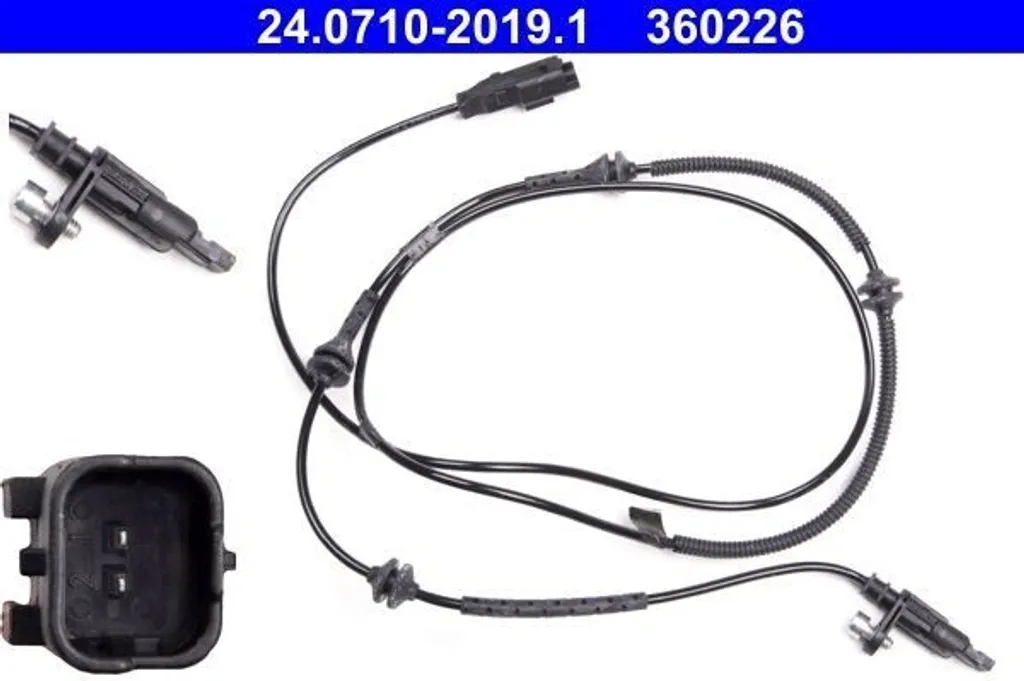Capteur ABS pour réparation freinage Citroën C6 et Peugeot 407 ATE 4545C0