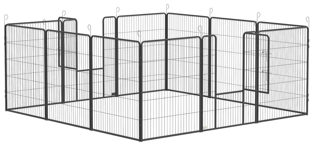 PawHut Welpenlaufstall 100cm hoch 12-teilig Welpenauslauf Produktbild 