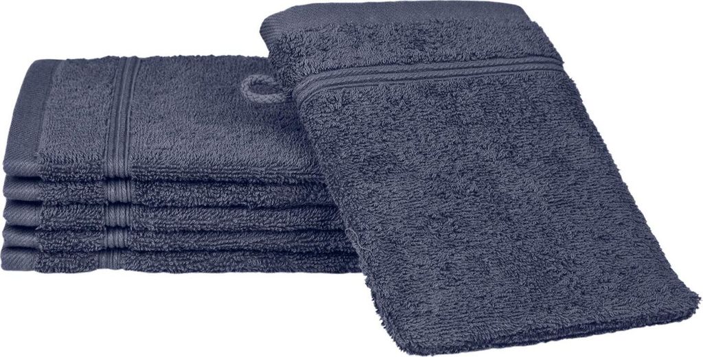 Ross Uni-Walk Handtücher Rubin Waschhandschuh 16x22 cm denim