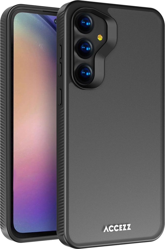 Accezz Rugged Frosted Back Cover Samsung Galaxy A55 - Schwarz