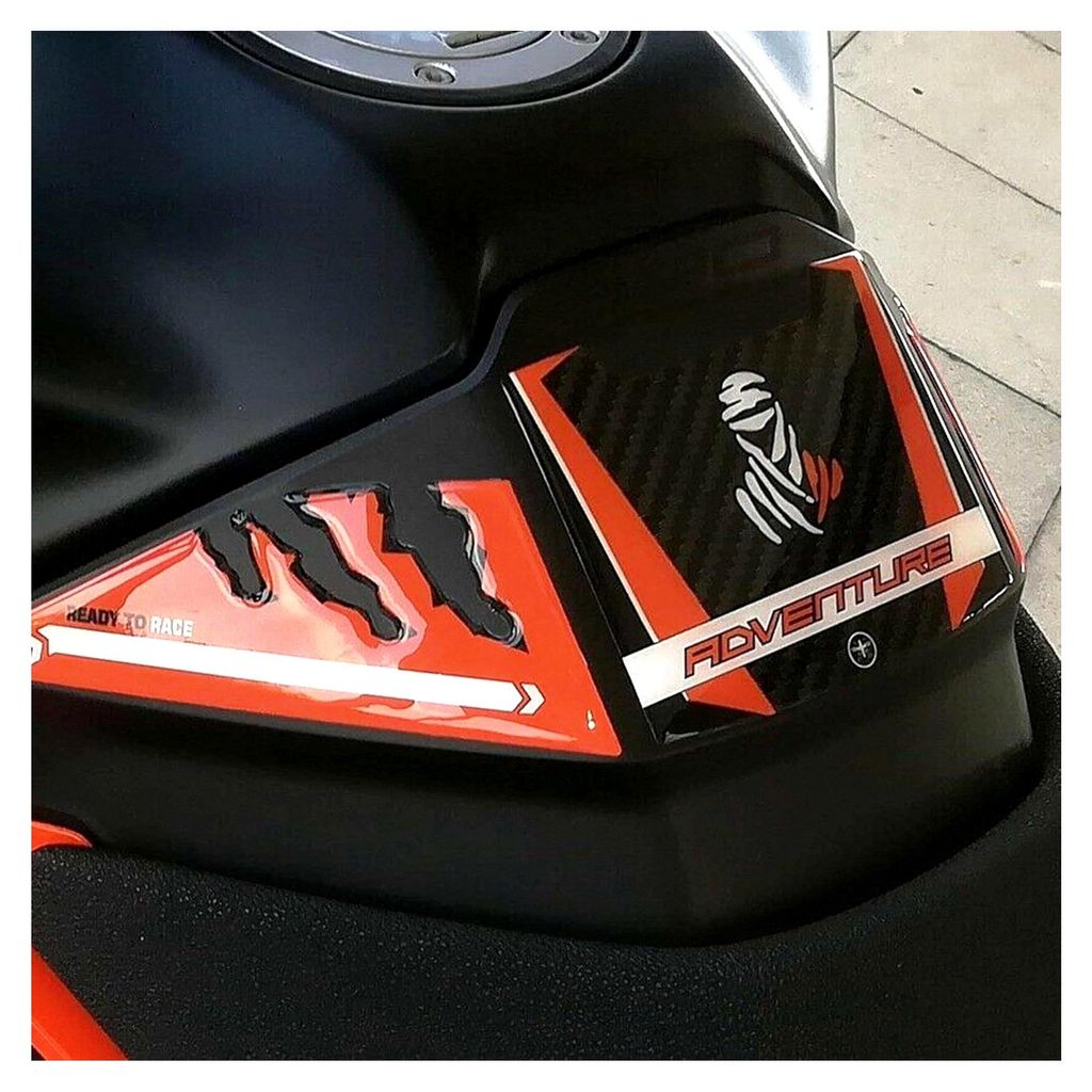 3D Aufkleber für Motorrad Tankpad Schutz und Dekoration aus Harz kompatibel mit KTM 890 und 790 ADVENTURE