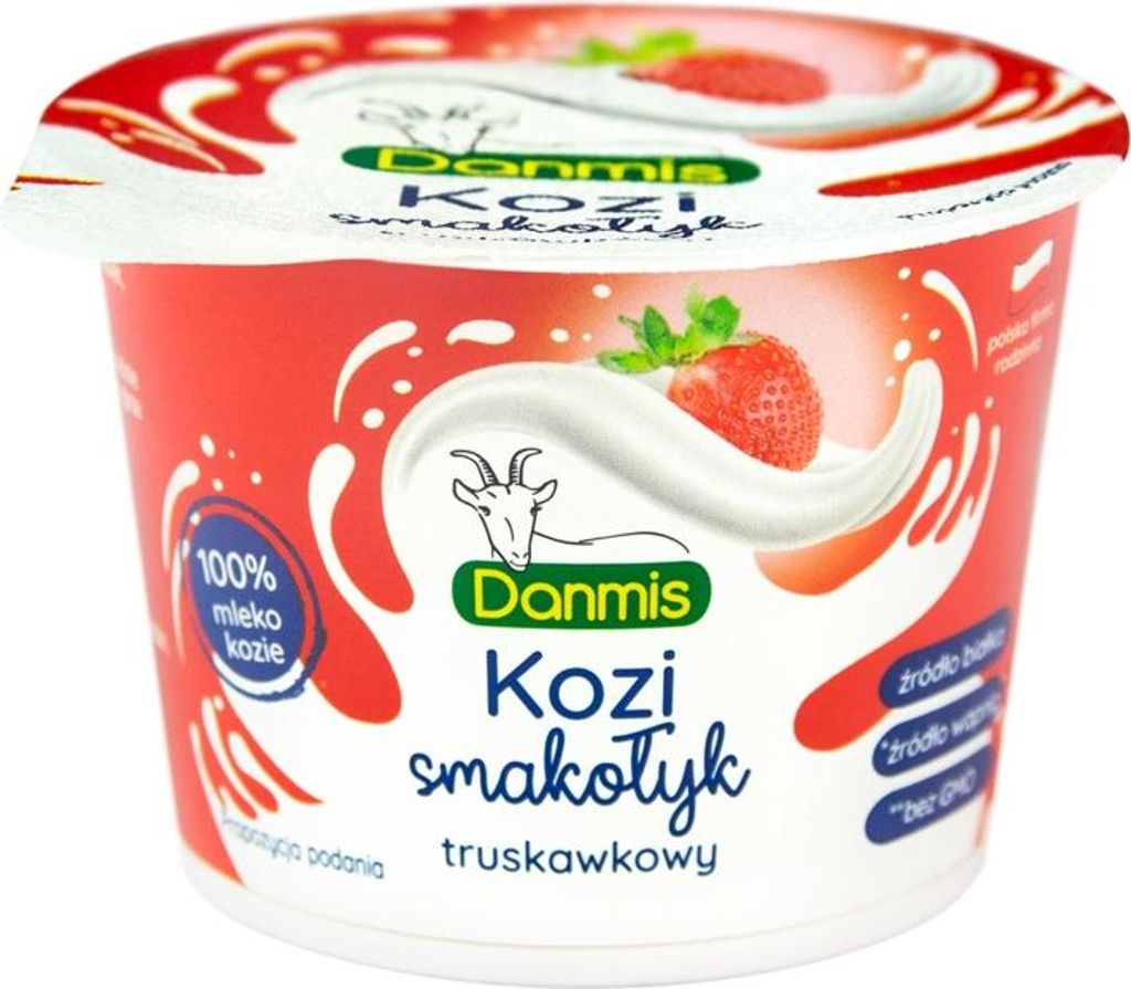 Danone Serek kozi truskawkowy 100 g Immagine del prodotto 