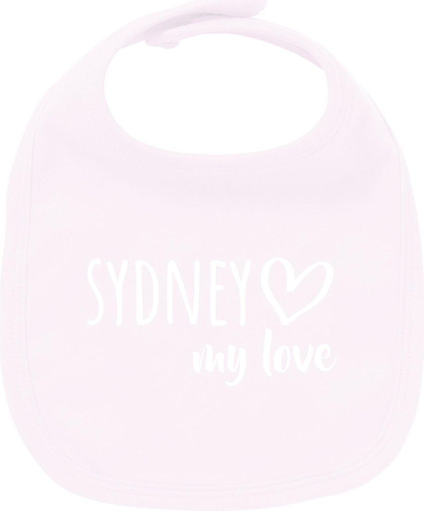 Huuraa Unisex Babylatz Sydney my love Geschenk Babypink Baumwolle Sydney Mitbringsel