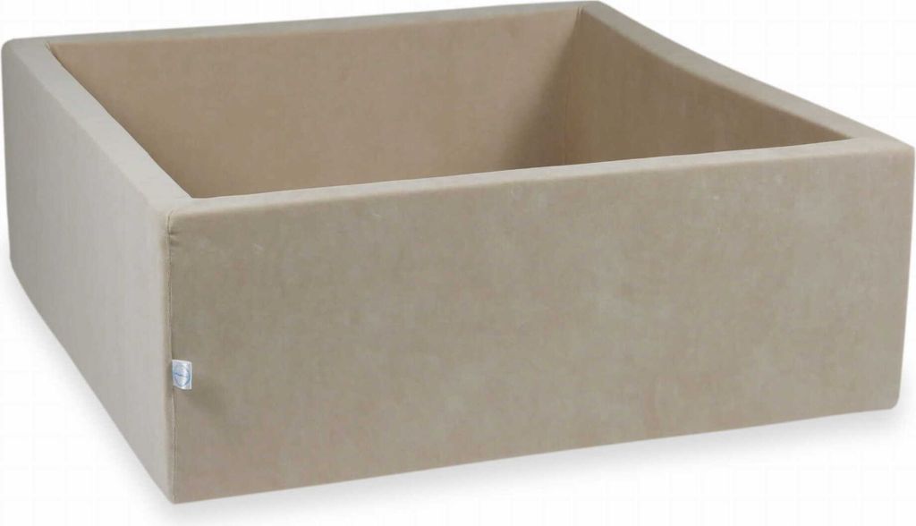 Piscina di palline 110x110x40cm Velvet Soft Beige - Senza Immagine del prodotto 