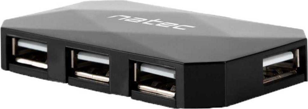 NATEC NHU-0647, USB 2.0, USB 2.0, 480 Mbit/s, Schwarz, 0,6 Produktbild 