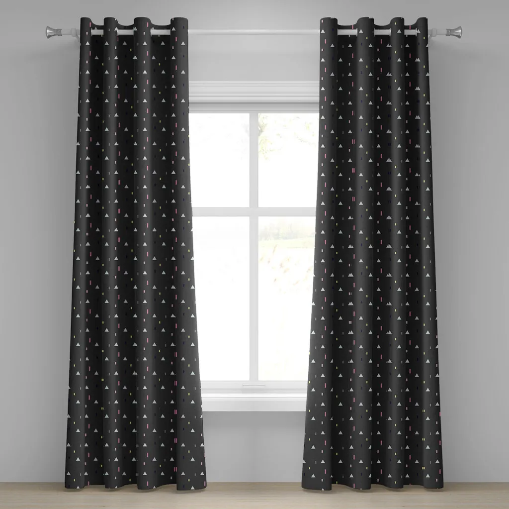 ABAKUHAUS Tende Geometriche Memphis - Set 2 Pannelli 280x175 cm