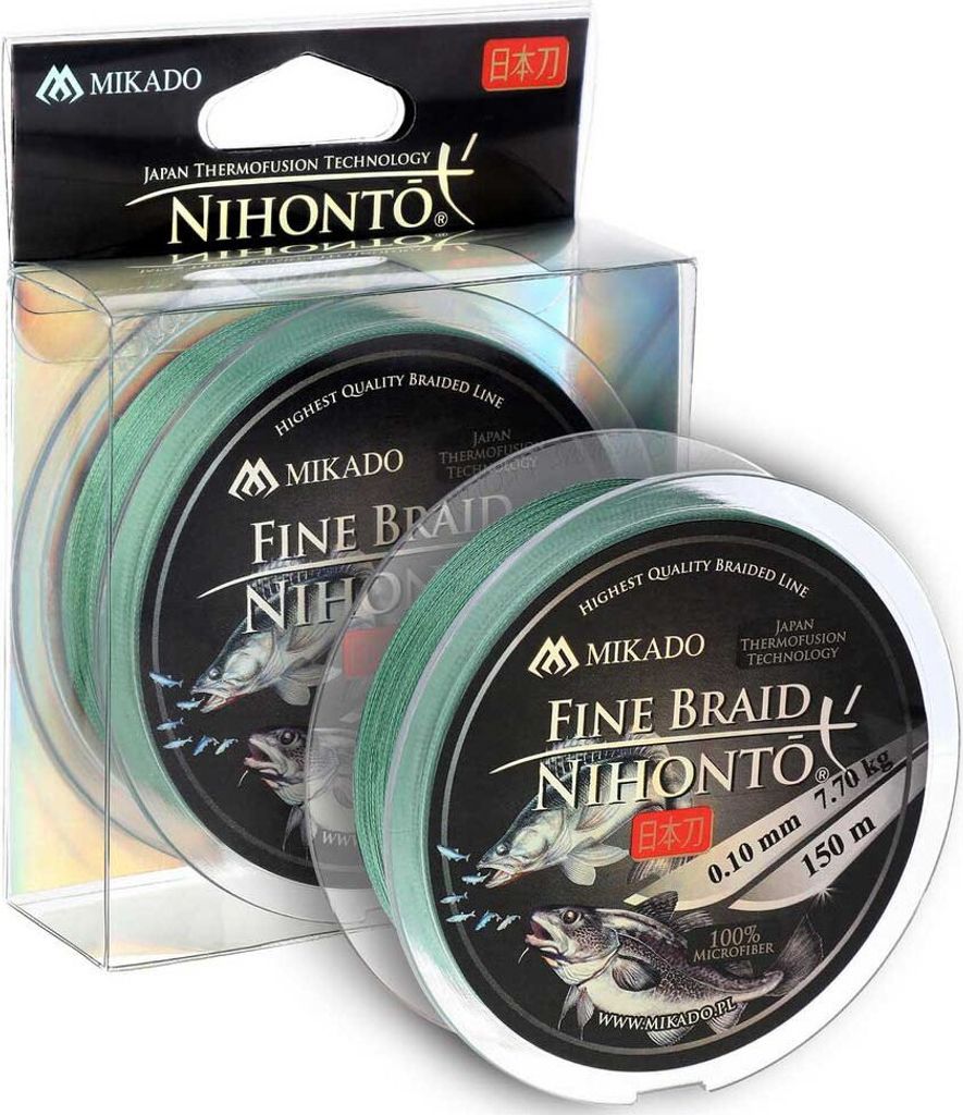 Mikado Nihonto Fine Geflochtene Schnur 150 M Grün 0.120 mm Grün 0.120 mm