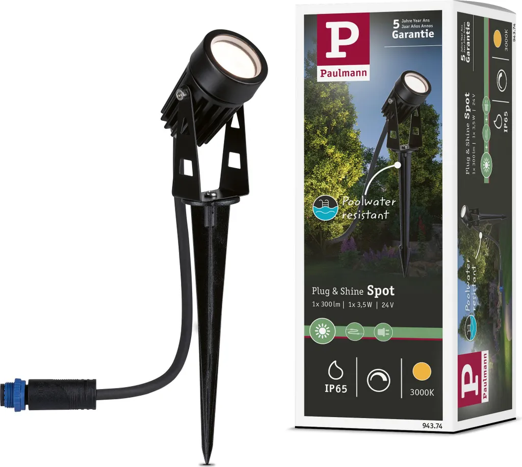 Offerta Paulmann Plug & Shine Spotleuchte LED - Faretto Esterno Professionale