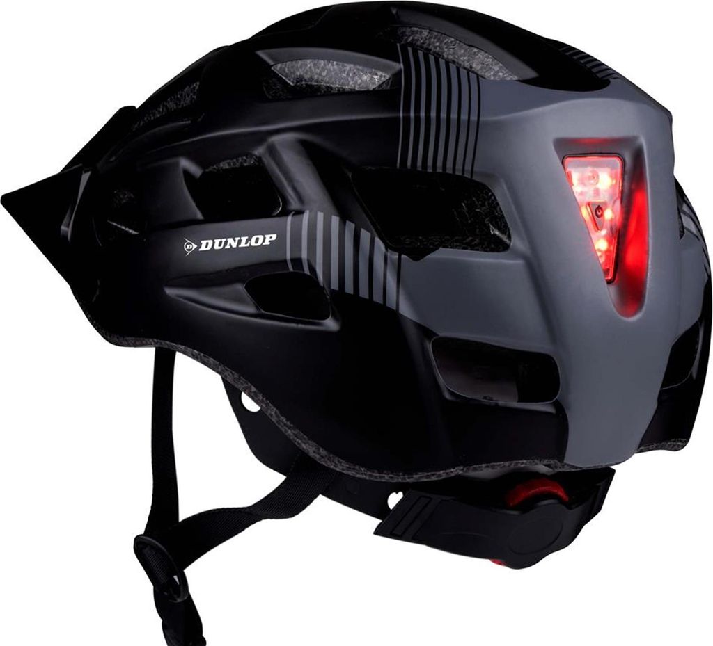DUNLOP Casque de vélo avec lumière LED - Taille L 58-61 cm Image du produit 
