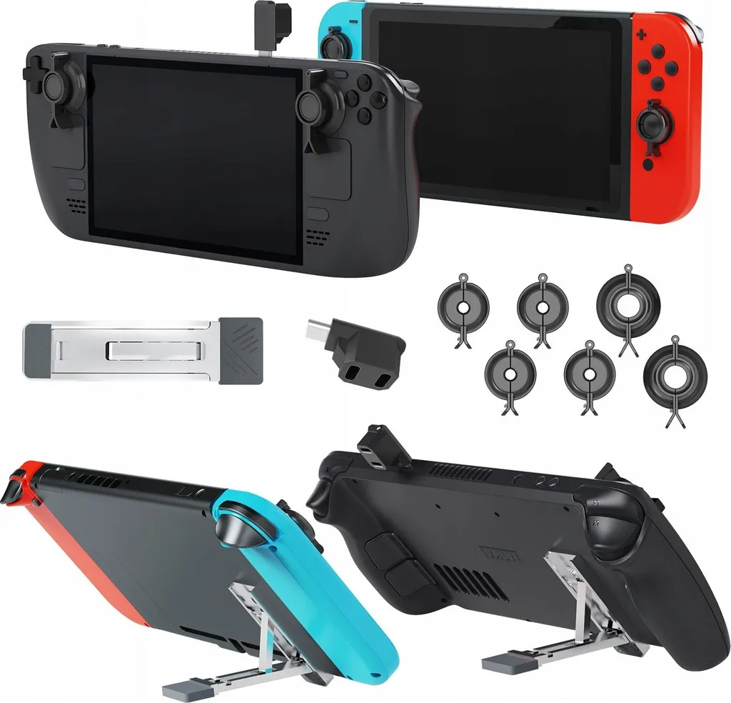 Kit Accessoires JYS-SD015 pour Steam Deck et Switch OLED avec Adaptateur
