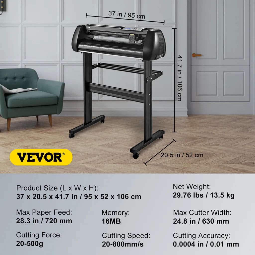 Machine à Découper le Vinyle VEVOR 720 mm pour Enseignes et Décorations - 7