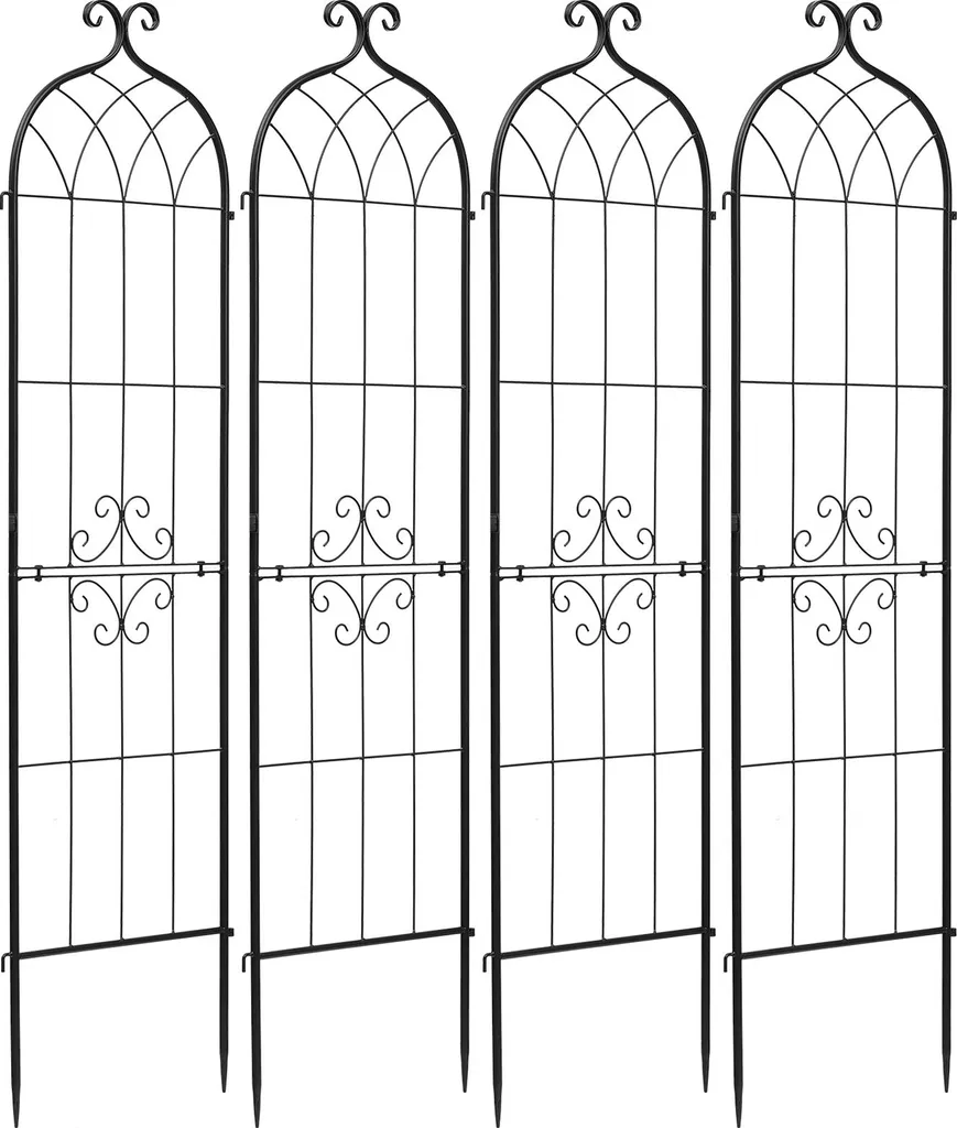 Treillis de jardin VEVOR 152x40,5 cm Lot de 4 Support Plantes Grimpantes