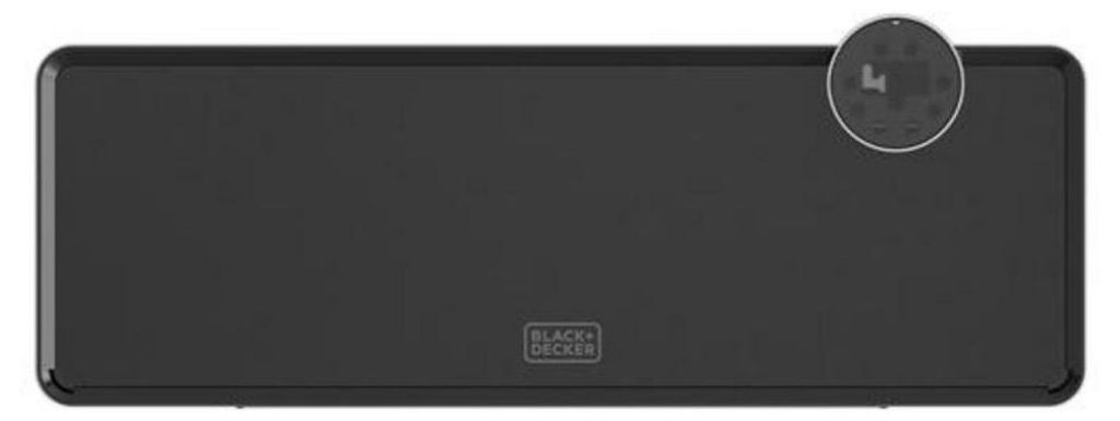 Black+Decker - Keramik-Heizung BXWSH2001E | 2000W | Einstellbarer Thermostat | 24h-Timer | Fernbedienung | Display LED | Selbstoszillation | Wandha...