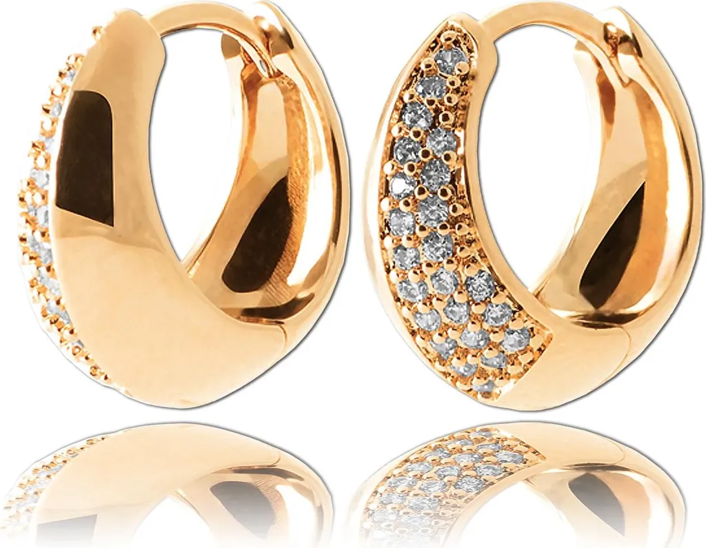 Balia créoles 1cm en or jaune doré 750 JBEC022V - Boucles d'oreilles chic
