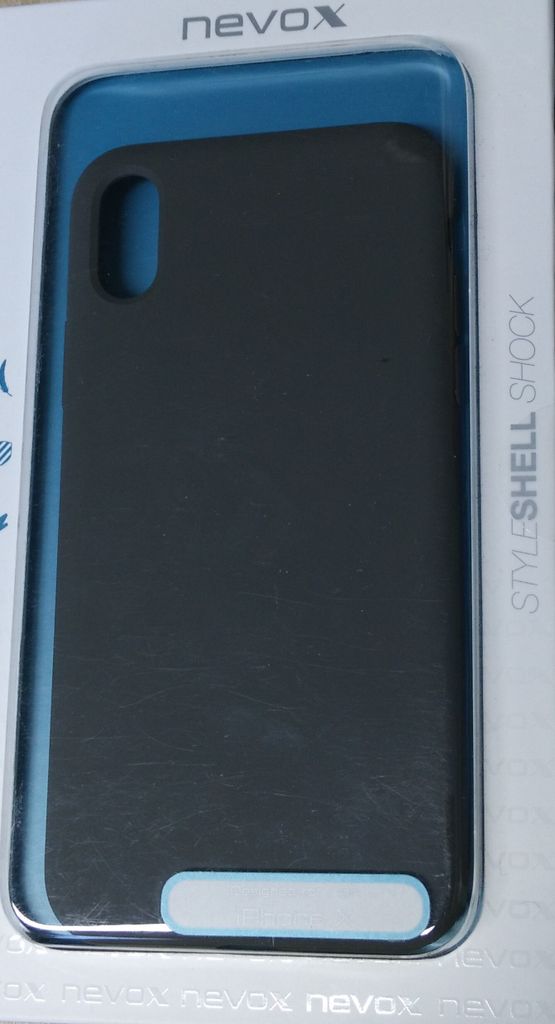Nevox Hardcase StyleShell Shock für iPhone X in grau