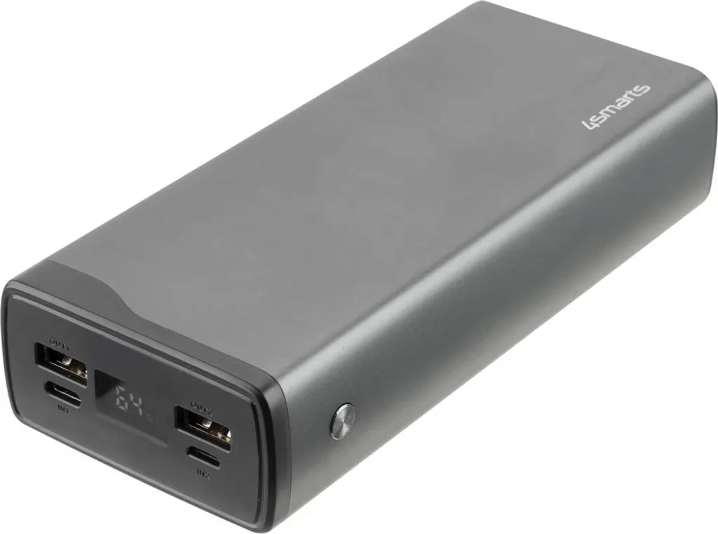 Powerbank 22.5W rapide avec triple port USB et USB-C pour smartphone