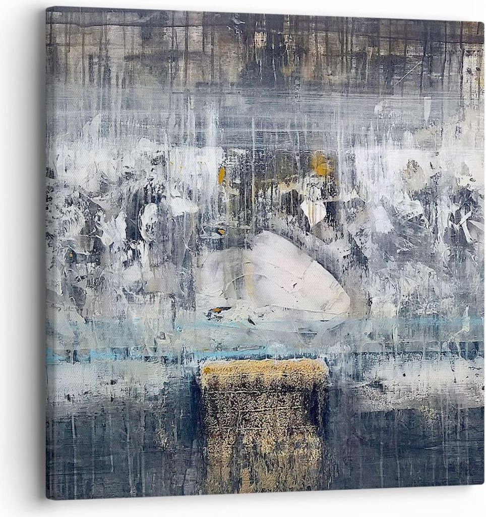Bild auf Leinwand - Leinwandbild - Abstraktion modern - 30x30cm - Wand Bild - Wanddeko - Wandbilder - Leinwanddruck - Bilder - Kunstdruck - Wanddek...
