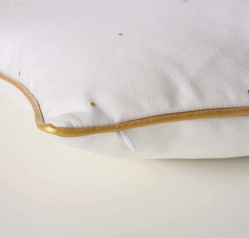 Coussin carré DILARA 45x45 finition métallique pour intérieur chic - 3