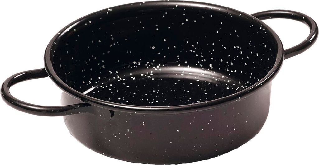COMAS Servierschale Emaille, mit Griffen, Länge: 185 mm, Breite: 126 mm