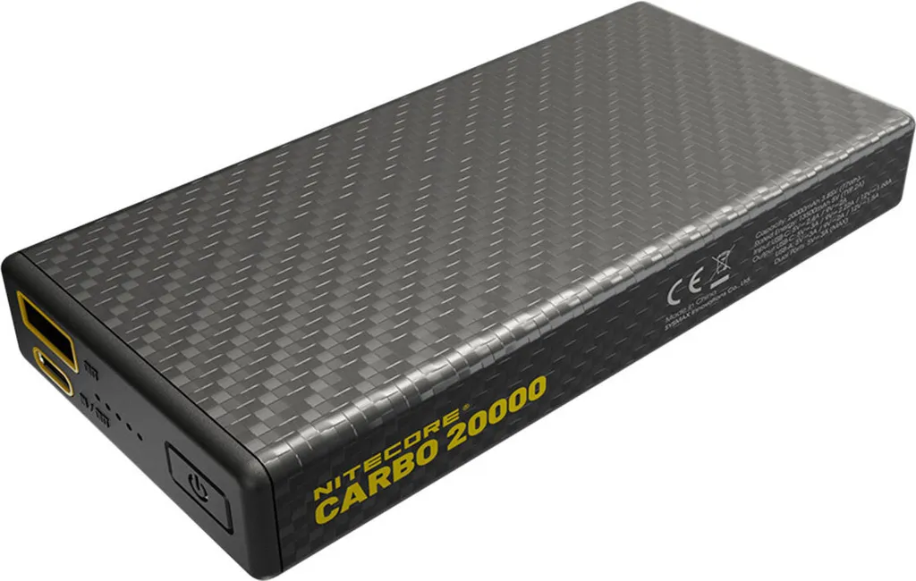 Batterie légère Nitecore CARBO20000 pour randonneur : fini le sac trop lourd
