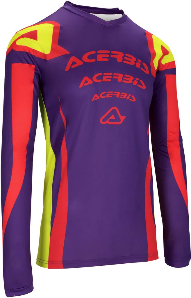 Acerbis MX J-Track Askar Motocross Jersey, lila/rot, 3XL