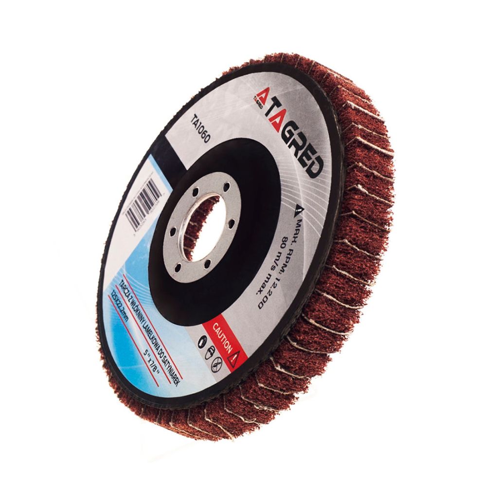 5 Stück Polierfächerscheibe 115mm | Vlies Polierscheibe Fein | Für Winkelschleifer | 22.23mm Aufnahme