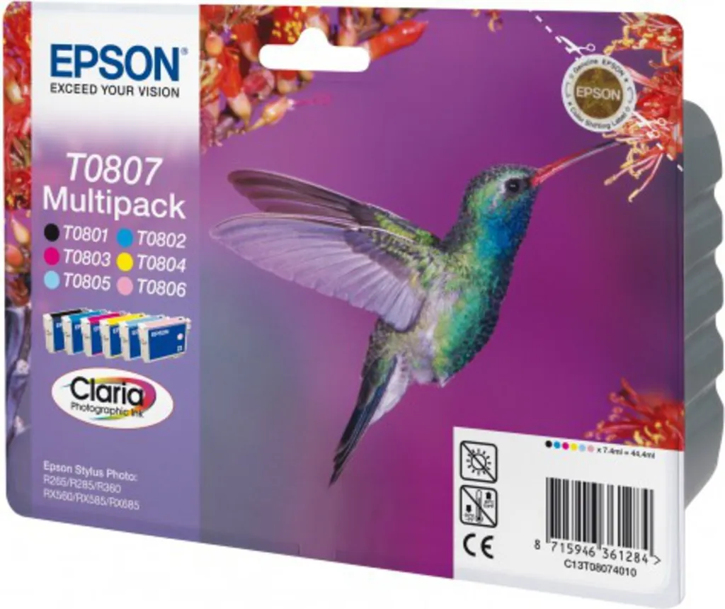 Pack de 6 Cartouches Encre Epson Claria Originale Série R265 et R360