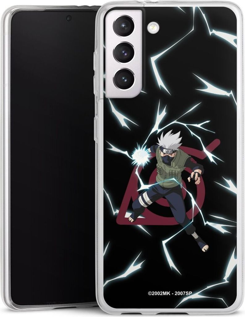 DeinDesign Slim Hülle für Samsung Galaxy S21 5G Silikon Case Ultra Dünn Handyhülle Naruto Shippuden Offizielles Lizenzprodukt Kakashi