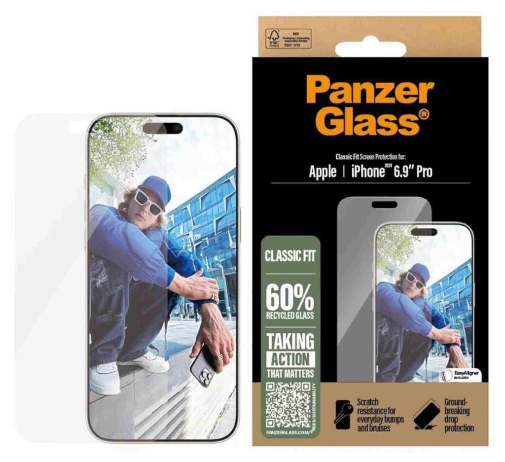 PanzerGlass ® Displayschutz iPhone 16 Pro Max | Classic Produktbild 