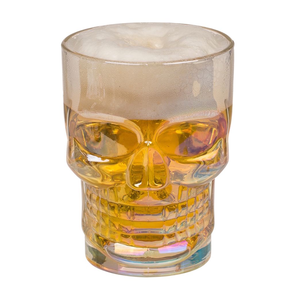 Bicchiere da birra con teschio Immagine del prodotto 