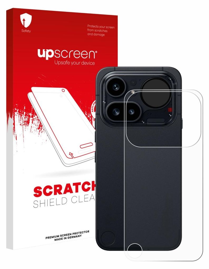 upscreen Schutzfolie für Nothing Phone (4a) Pro (Rückseite) Displayschutz Displayschutzfolie Folie Klar Transparent
