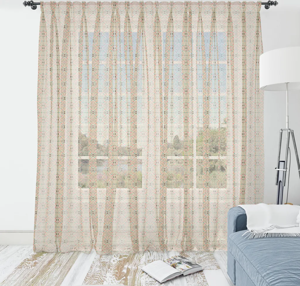 Arazzo Indiano Boho 210x274 Abakuhaus - Mosaico Etnico Rosa e Blu - 1