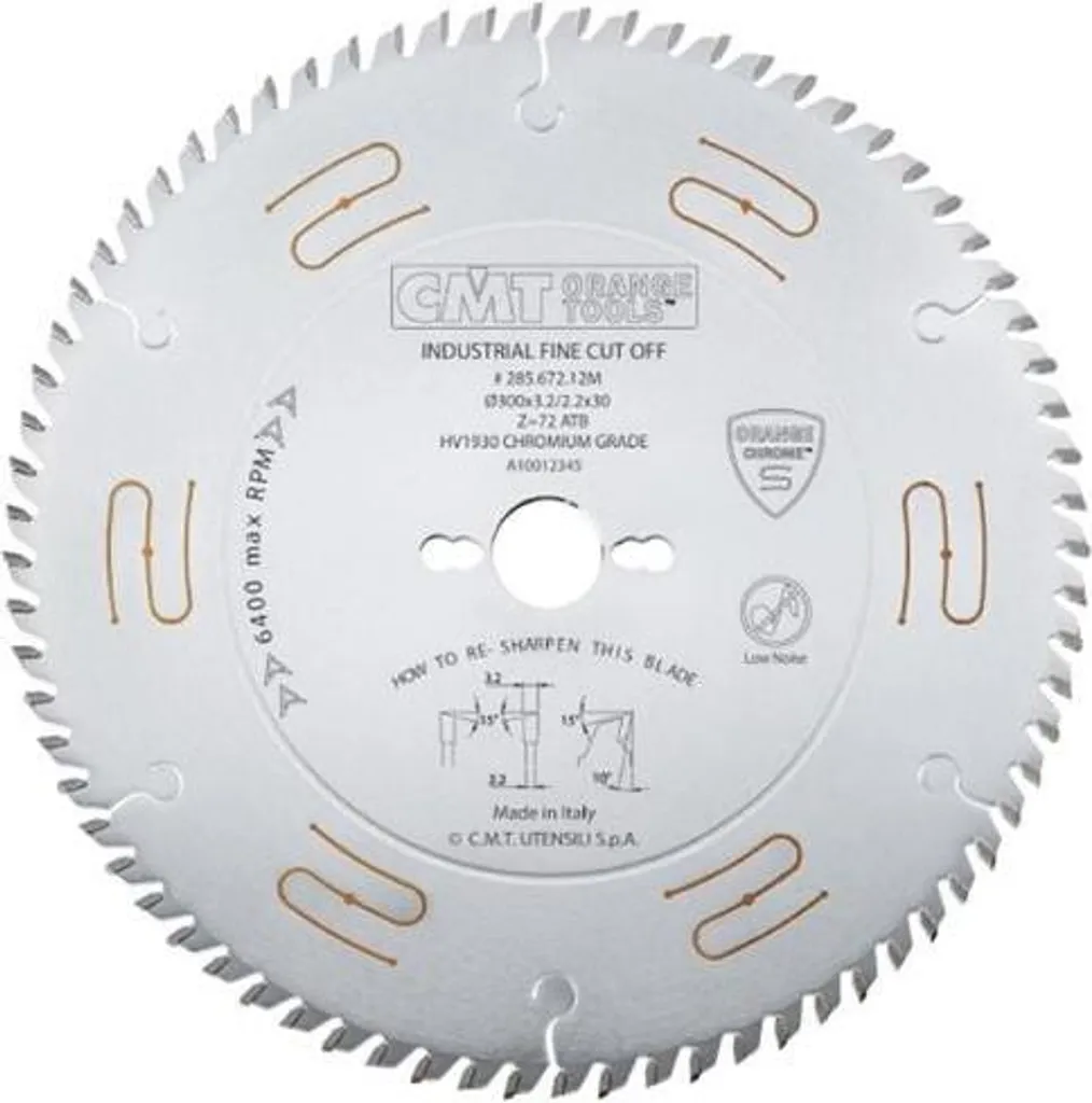 CMT | Lama per tagli trasversali ø 250/30 mm Z60 WZ/ATB insonorizzata
