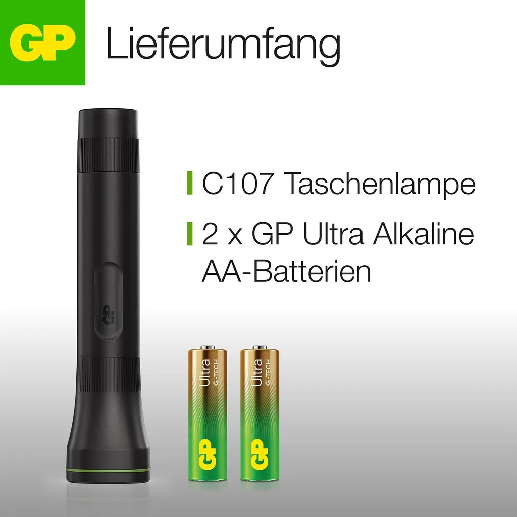 Offerta Torcia LED GP C107 Nera: Luce Discovery Alta Qualità GP Batteries - 17