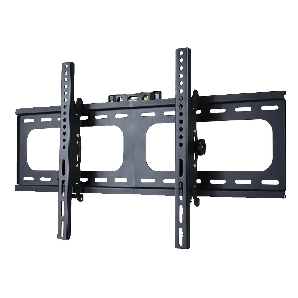 Support mural pour téléviseur plat noir universel avec profil discret