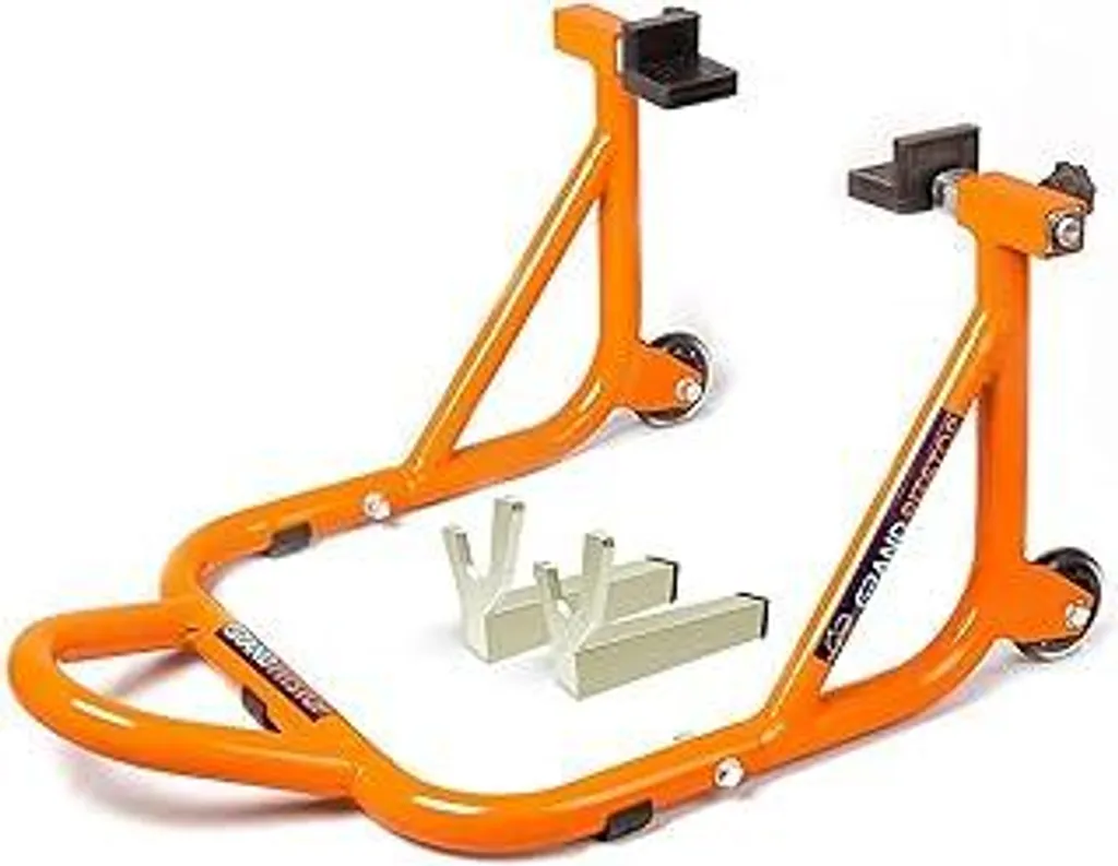 Cavalletto Moto Posteriore Universale Grand Pitstop 450kg Arancione