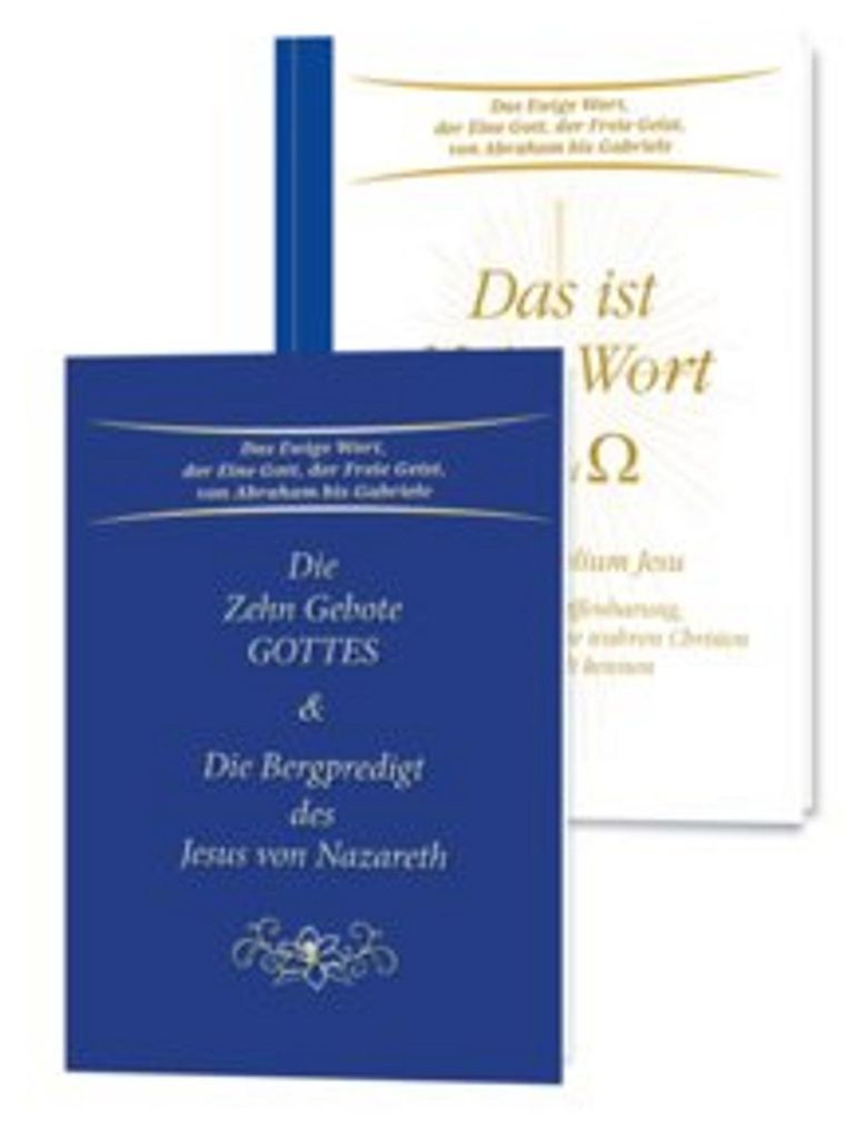 Set Taschenbuch Das ist Mein Wort - Die Zehn Gebote Gottes und Die Bergpredigt des Jesus von Nazareth