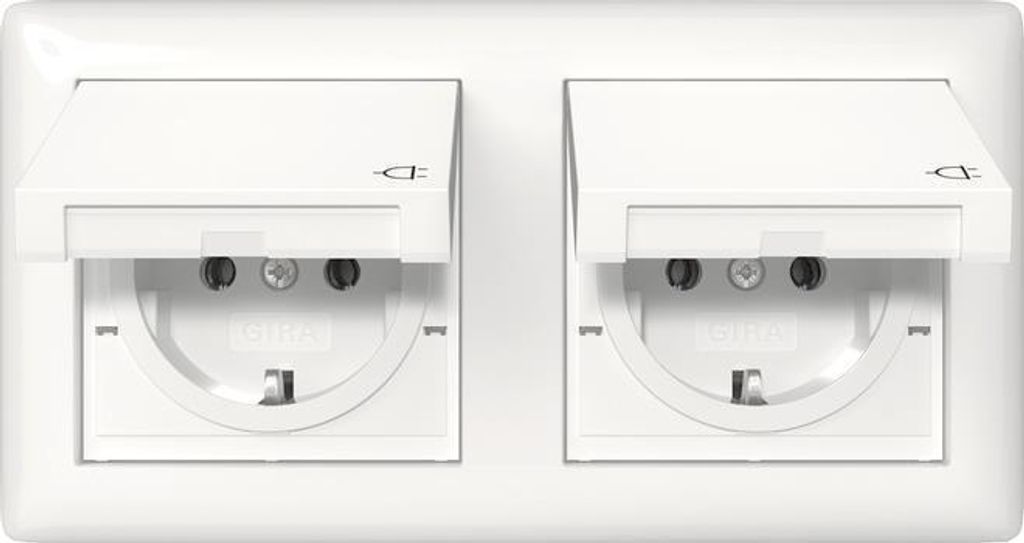 GIRA 415803 SCHUKO KD + Set IP44 + Rahme (415803) Immagine del prodotto 