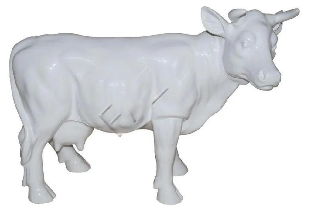Statue de Bœuf et Vache en Résine - Figurine Décorative pour le Jardin