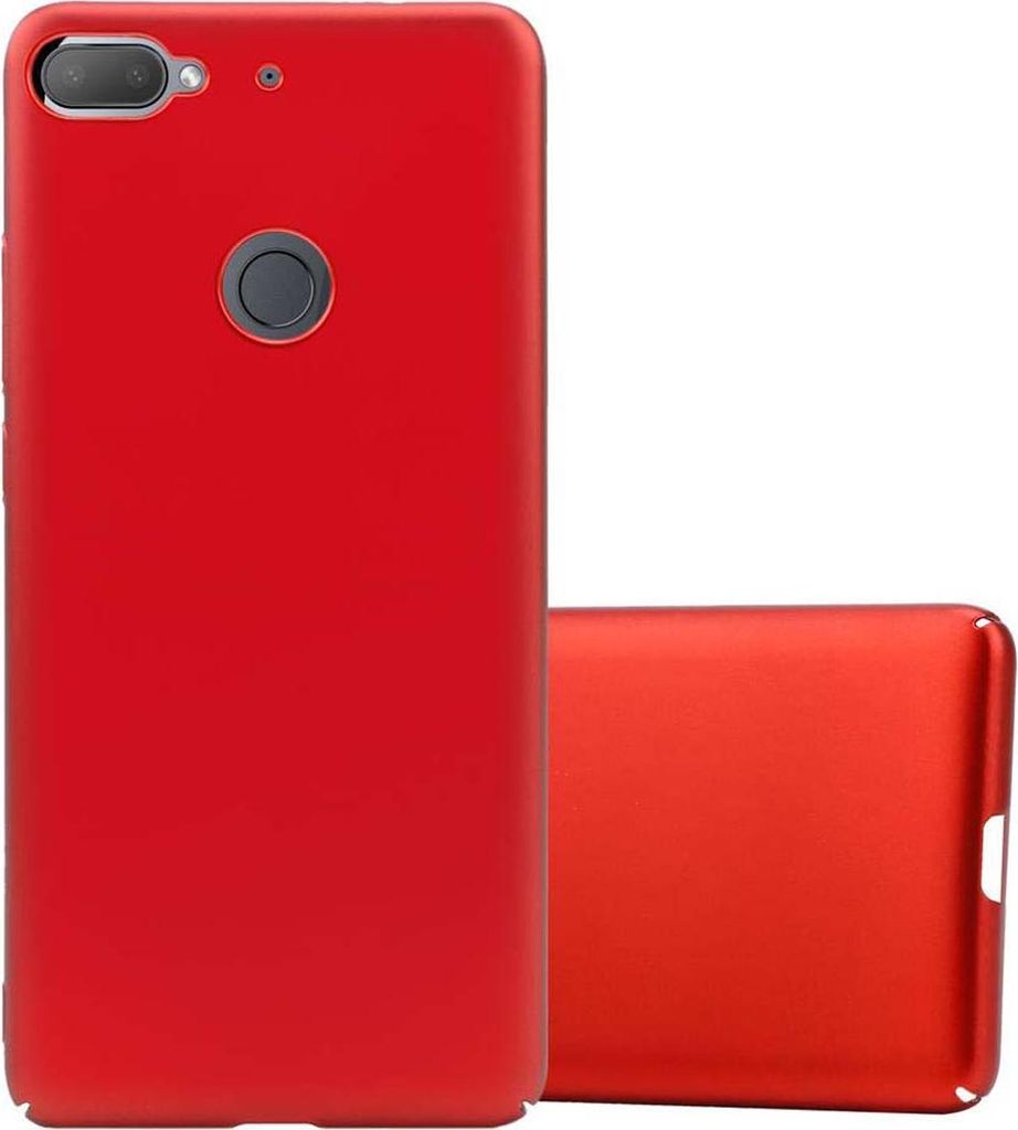 Cadorabo Hülle für HTC Desire 12 PLUS Schutzhülle in Rot Hard Case Handy Hülle Etui