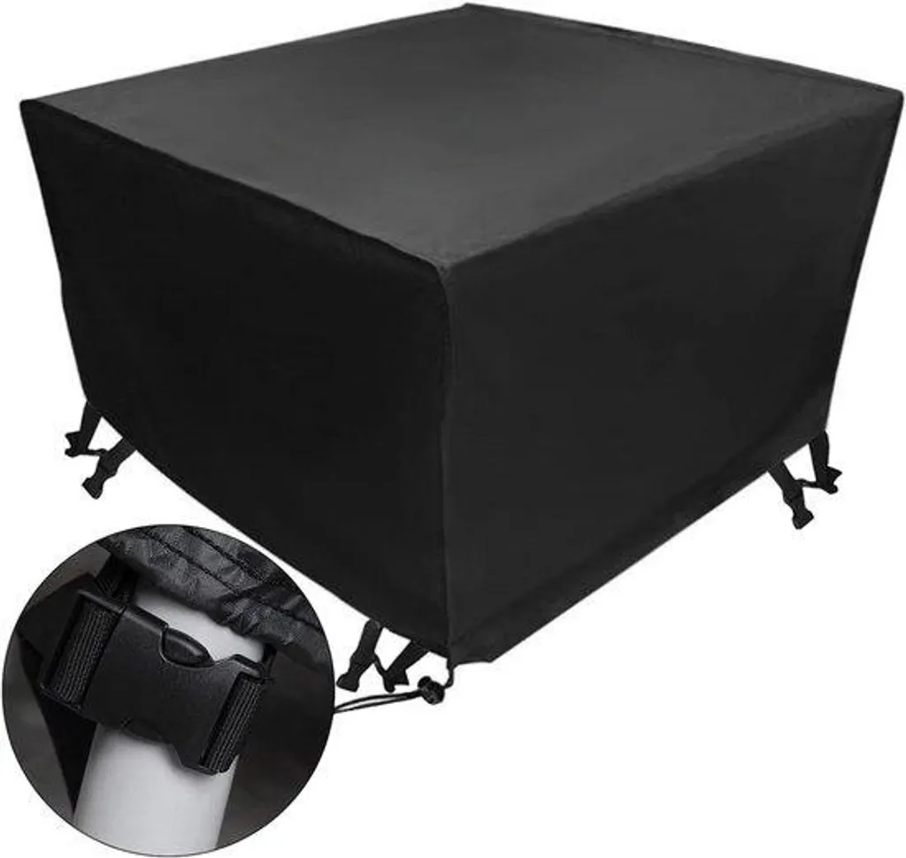 Bâche de protection salon de jardin imperméable Oxford 420D noir durable