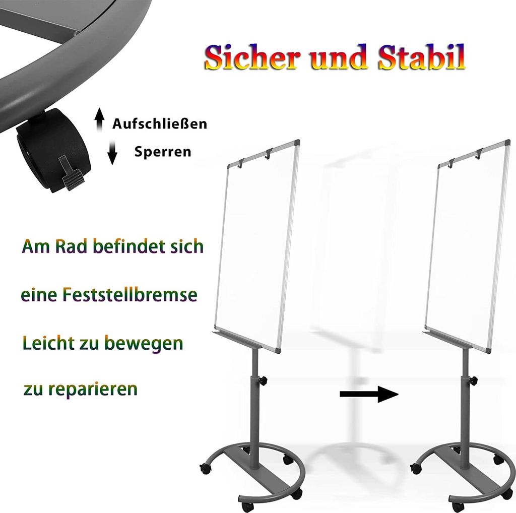 YARDIN Magnetický stojan na bílé tabule, bílá tabule na Obrázek produktu 5