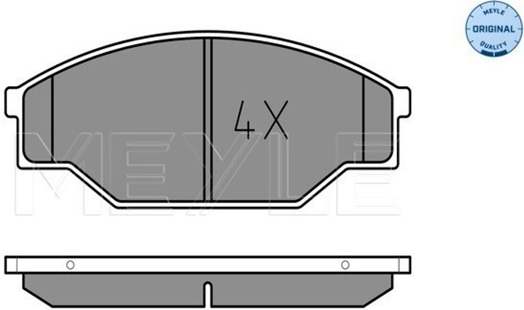 MEYLE 025 211 5815 Bremsbeläge Vorne für TOYOTA CELICA Coupe (AT18, ST18) HILUX VI Pick-up (N1) HIACE IV Kasten (LXH1, RZH1, LH1) Hiace IV Bus