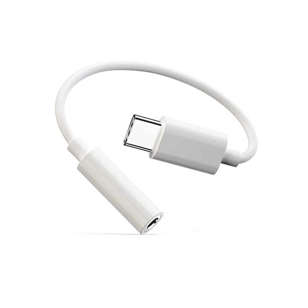 2 Pezzi Cavo Adattatore Jack per Cuffie USB C - Bianco Universale - 1