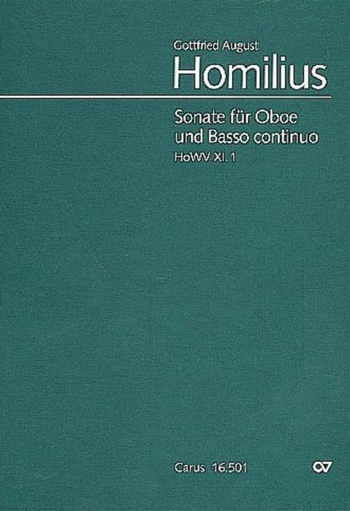 Sonate HoWVXI.1für Oboe und Bc