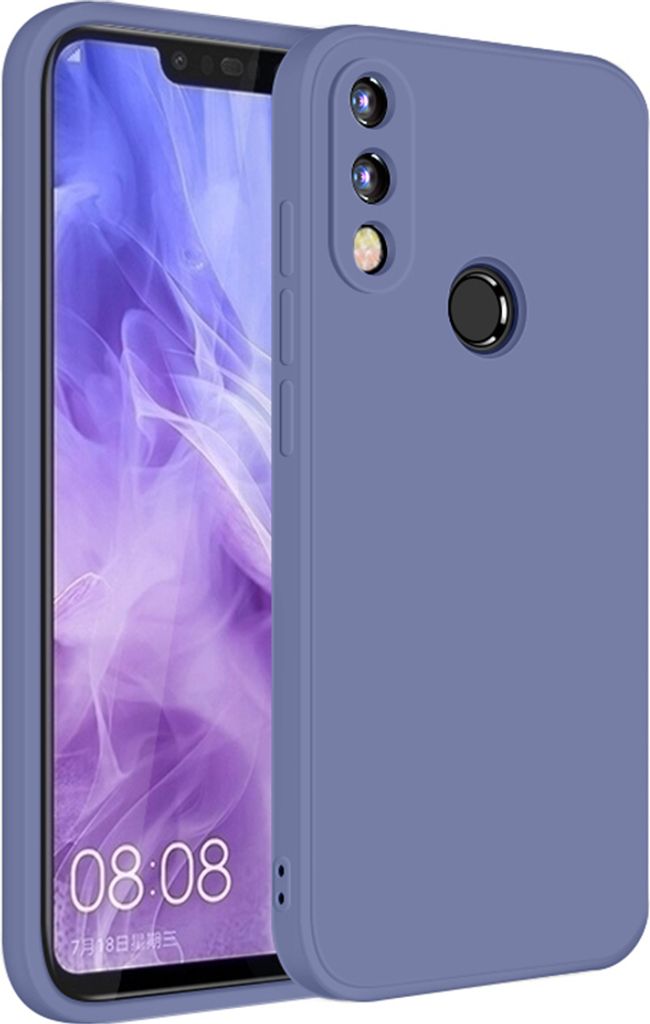 Huawei Nova 3 Hülle, LaimTop Slim Liquid Silikon Gel Gummi Schutzhülle für Huawei Nova 3 Grau